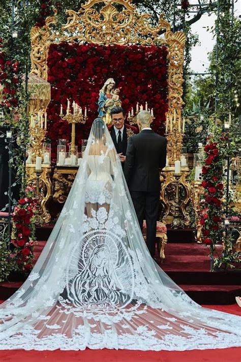 dolce gabbana kourtney wedding